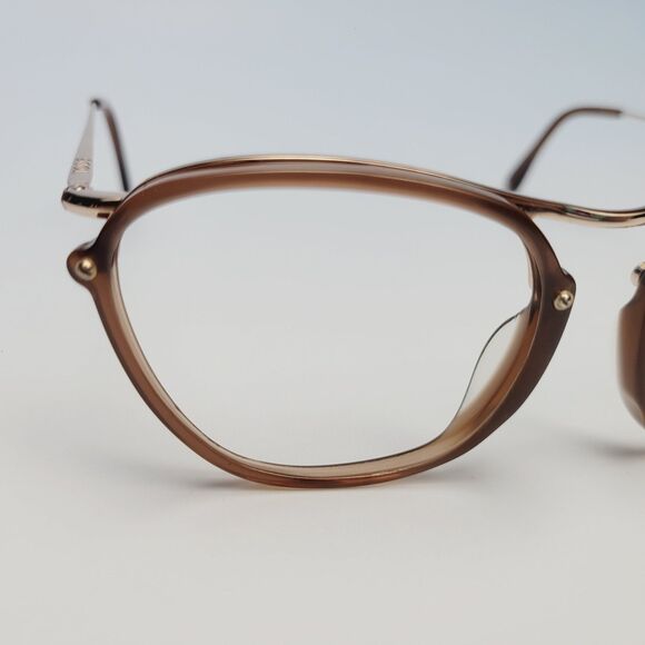 TOD\'S brown gold eyeglasses oversized cut out 2-1.5 ITALY TO138 52-17 140 N22 main image 11